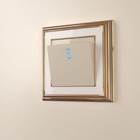 Рамка на 1 пост (золото/белый, Palacio) / W0011329