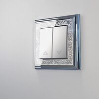 Рамка на 1 пост (хром/белый, Palacio Gracia) / W0011431