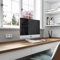 Розетка с заземлением, шторками и USB тип A+C Gallant (белый) / W5071701