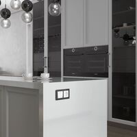 Перекрестный переключатель двухклавишный (белый) / W1123001