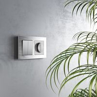 Перекрестный переключатель двухклавишный (серебряный) / W1123008