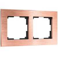 Рамка на 2 поста (бронза, Aluminium) / W0021712