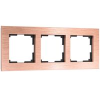 Рамка на 3 поста (бронза, Aluminium) / W0031712