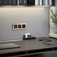 Рамка на 3 поста (бронза, Aluminium) / W0031712