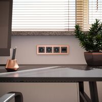 Рамка на 4 поста (бронза, Aluminium) / W0041712