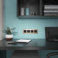 Рамка на 4 поста (бронза, Aluminium) / W0041712