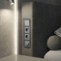 Рамка на 4 поста (графит, Acrylic) / W0042704