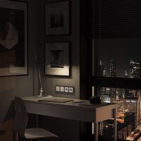 Рамка на 4 поста (графит, Acrylic) / W0042704