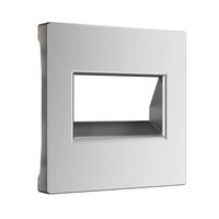 Накладка для двойной розетки Еthernet RJ-45 (серебряный матовый) / W1191165