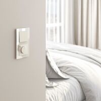 Перекрестный выключатель одноклавишный (айвори матовый) / W1113062