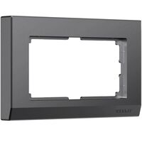 Рамка для двойной розетки (графит матовый, Stark) / W0081864