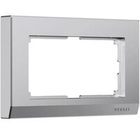 Рамка для двойной розетки (серебряный матовый, Stark) / W0081865