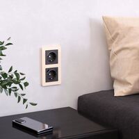 Рамка на 2 поста (айвори, Acrylic) / W0022743