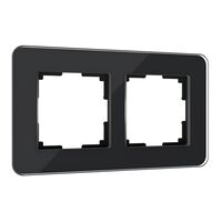 Рамка на 2 поста (черный, Elite) / W0022448