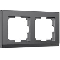 Рамка на 2 поста (графит матовый, Stark) / W0021864