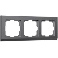 Рамка на 3 поста (графит матовый, Stark) / W0031864
