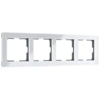 Рамка на 4 поста (белый, Acrylic) / W0042701