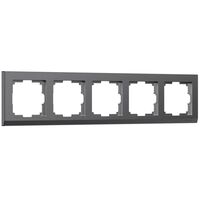 Рамка на 5 постов (графит матовый, Stark) / W0051864