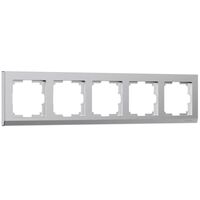 Рамка на 5 постов (серебряный матовый, Stark) / W0051865