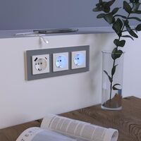 Розетка с заземлением, шторками и USB тип A+C (белый) / W1171701