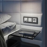 Розетка с заземлением, шторками и USB тип A+C (белый) / W1171701