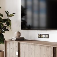 Розетка с заземлением, шторками и USBх2 (айвори матовый) / W1171562