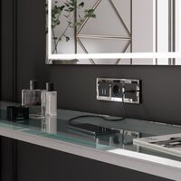 Сенсорный выключатель двухклавишный с функцией Wi-Fi (черный) / W4520608