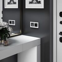 Сенсорный выключатель двухклавишный с функцией Wi-Fi (черный) / W4520608