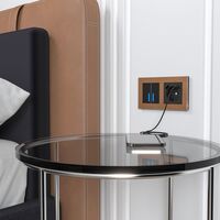 Сенсорный выключатель двухклавишный с функцией Wi-Fi (черный) / W4520608