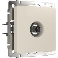 ТВ-розетка оконечная (айвори матовый) / W1183062