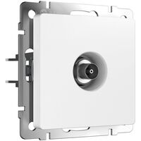 ТВ-розетка оконечная (белый матовый) / W1183061