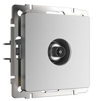 ТВ-розетка оконечная (серебряный матовый) / W1183065