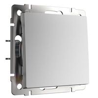 Выключатель одноклавишный (серебряный матовый) / W1110065