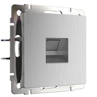 Розетка Ethernet RJ-45 (cеребряный рифленый) / W1181009