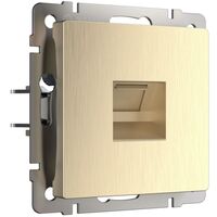 Розетка Ethernet RJ-45 (шампань рифленый) / W1181010