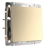 Выключатель одноклавишный проходной (шампань рифленый) / W1112010