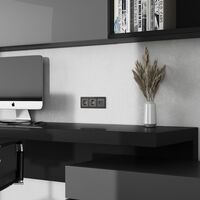 Накладка для двойной розетки Еthernet RJ-45 (графит акрил) / W1191144