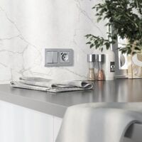 Накладка для розетки USB (серебряный матовый) / W1179565