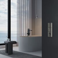 Перекрестный выключатель двухклавишный (графит акрил) / W1123044