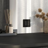 Рамка на 1 пост (черный soft-touch, Senso) / W0013108