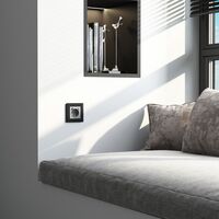 Рамка на 1 пост (черный soft-touch, Senso) / W0013108