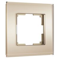 Рамка на 1 пост (шампань soft-touch, Senso) / W0013111