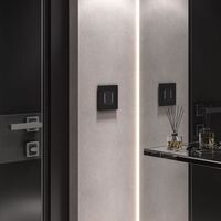 Рамка на 1 пост (черный матовый, Slab) / W0012908