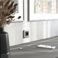 Рамка на 1 пост (серебряный матовый, Stark) / W0011865