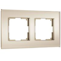 Рамка на 2 поста (шампань soft-touch, Senso) / W0023111