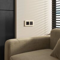 Рамка на 2 поста (айвори матовый, Slab) / W0022962