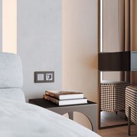 Рамка на 2 поста (бронза матовый, Slab) / W0022963