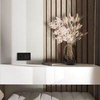 Рамка на 2 поста (черный матовый, Slab) / W0022908