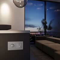 Рамка на 2 поста (серебро матовый, Slab) / W0022965