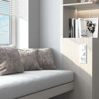 Рамка на 3 поста (белый soft-touch, Senso) / W0033101